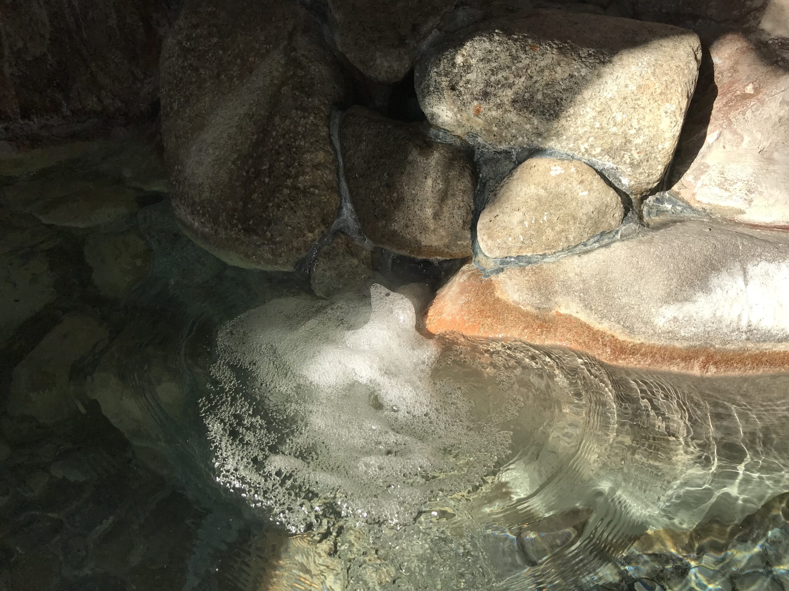 ホテル中の島　絶景露天風呂『紀州潮聞之湯』　湯口