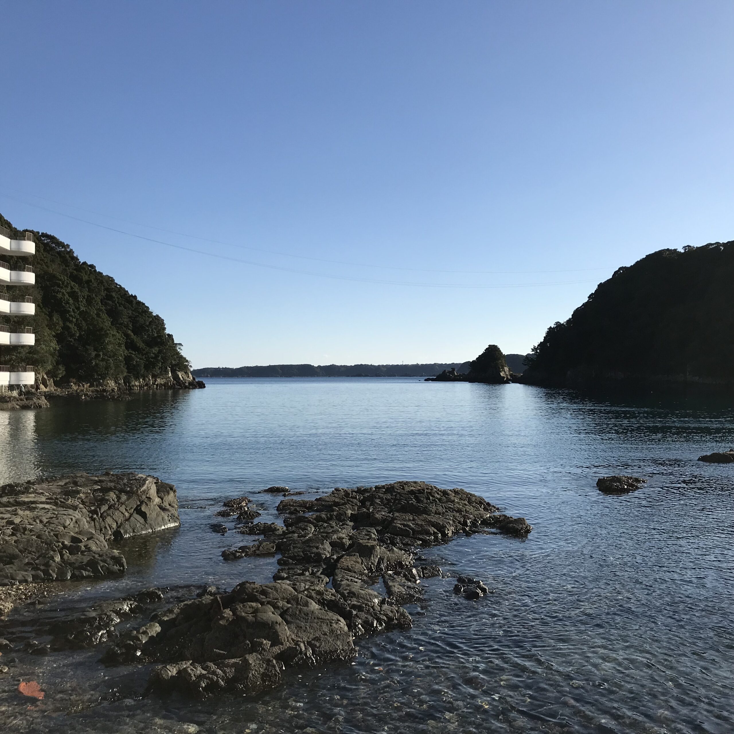 ホテル中の島　絶景露天風呂『紀州潮聞之湯』　露天風呂からの眺望